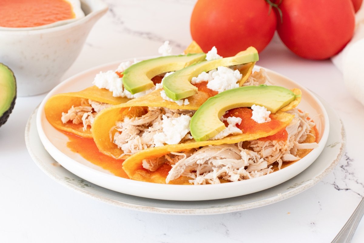 Entomatadas en el plato