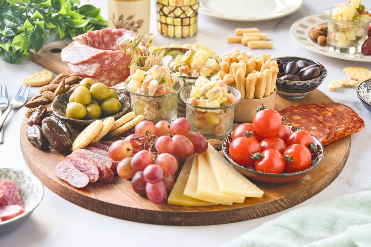 Entremeses listos para comer