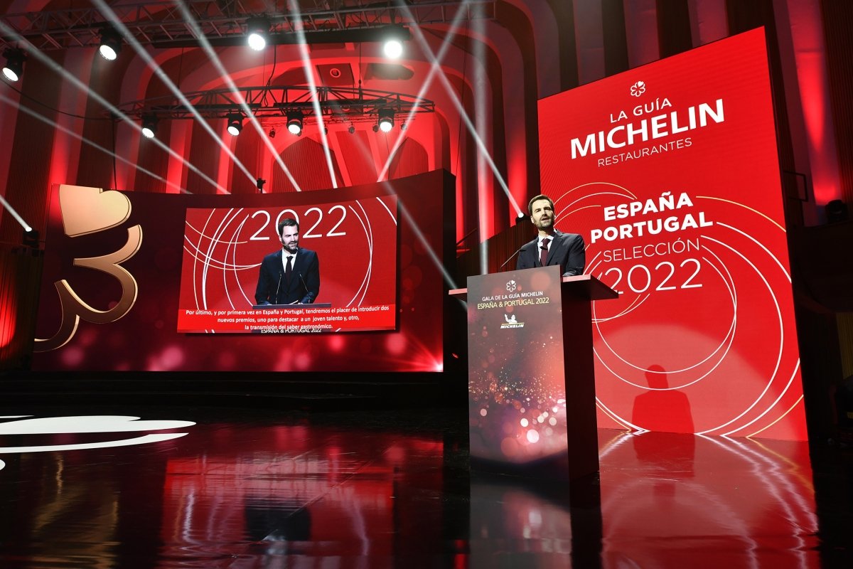 Escenario de la gala Michelin