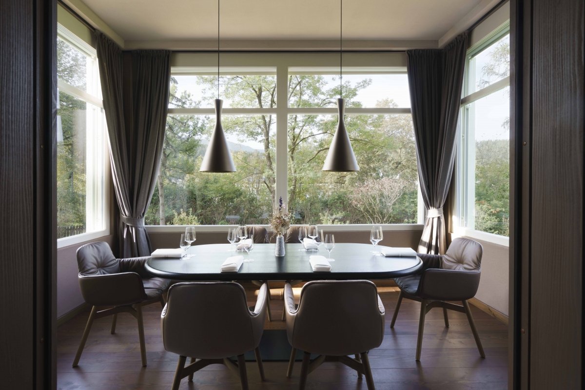 Espacio interior del restaurante Atelier Moessmer