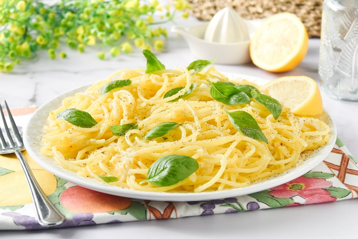 Espaguetis al limón