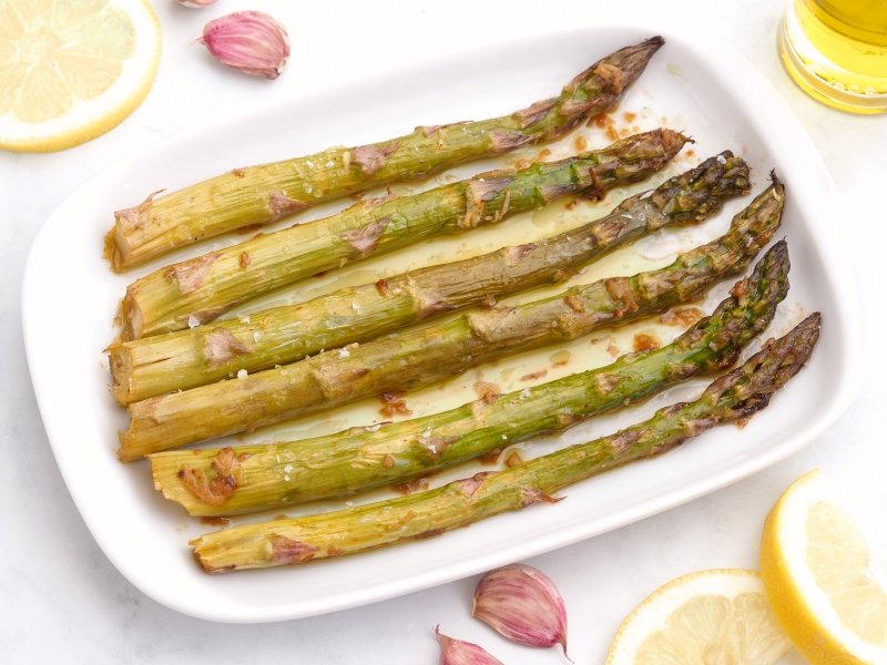 Espárragos al horno