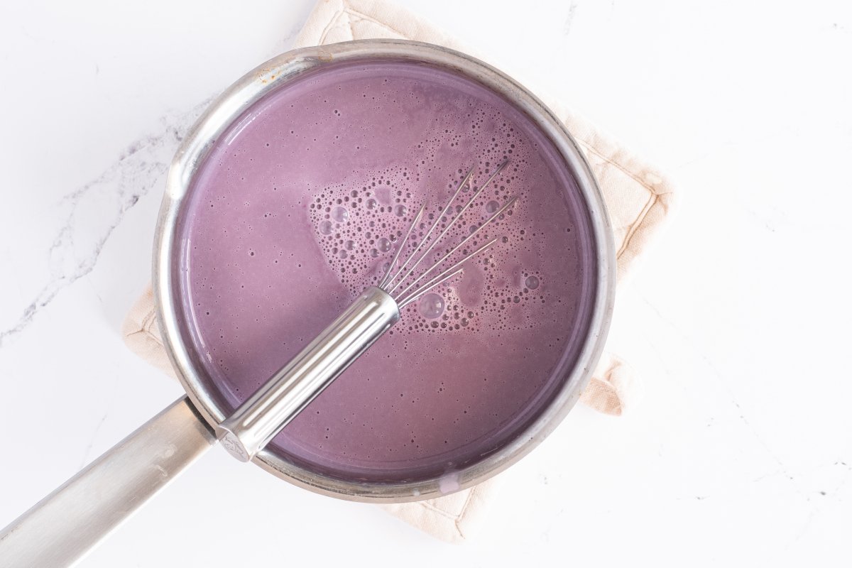 Espesamos la crema de violetas