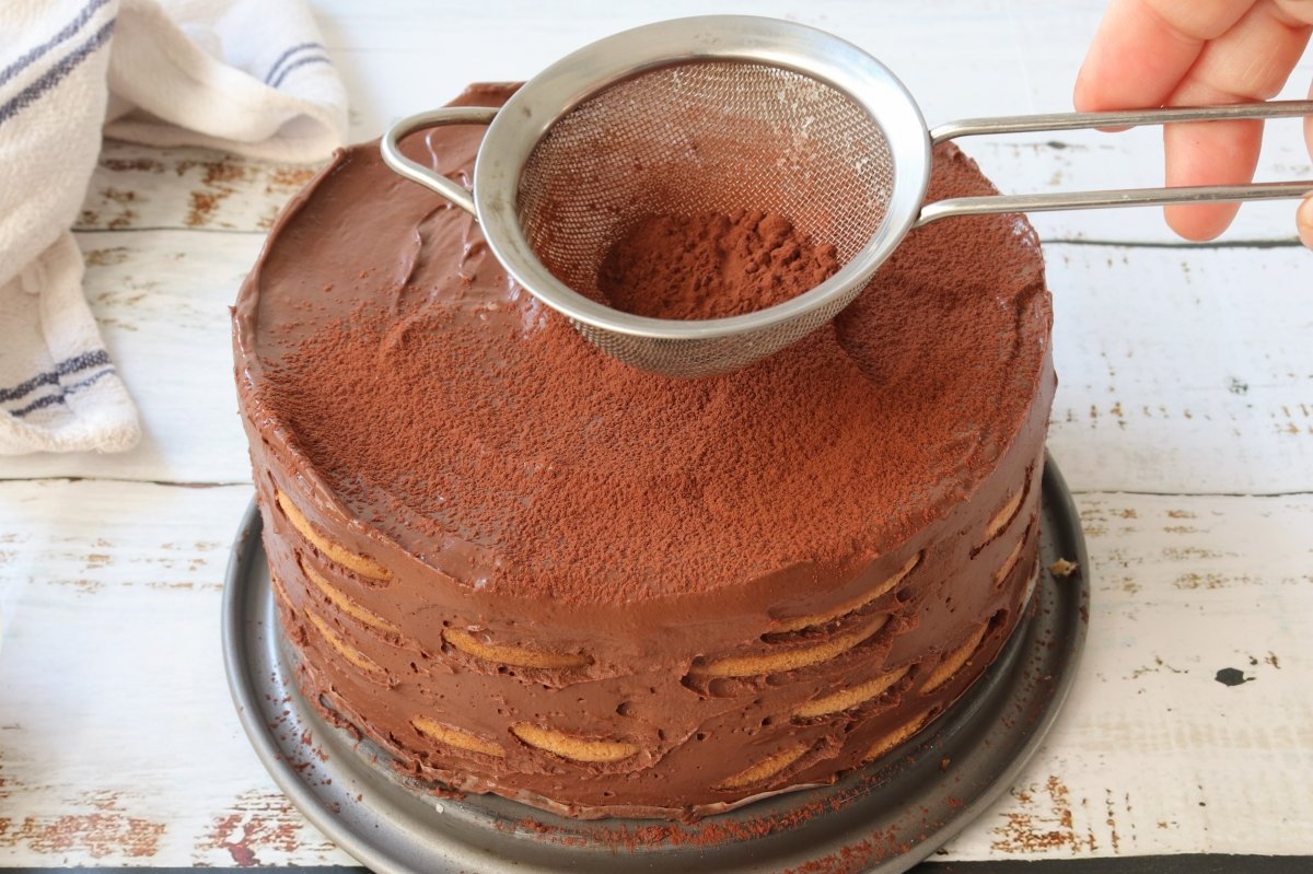 Sprinkle cocoa marquise chocolate