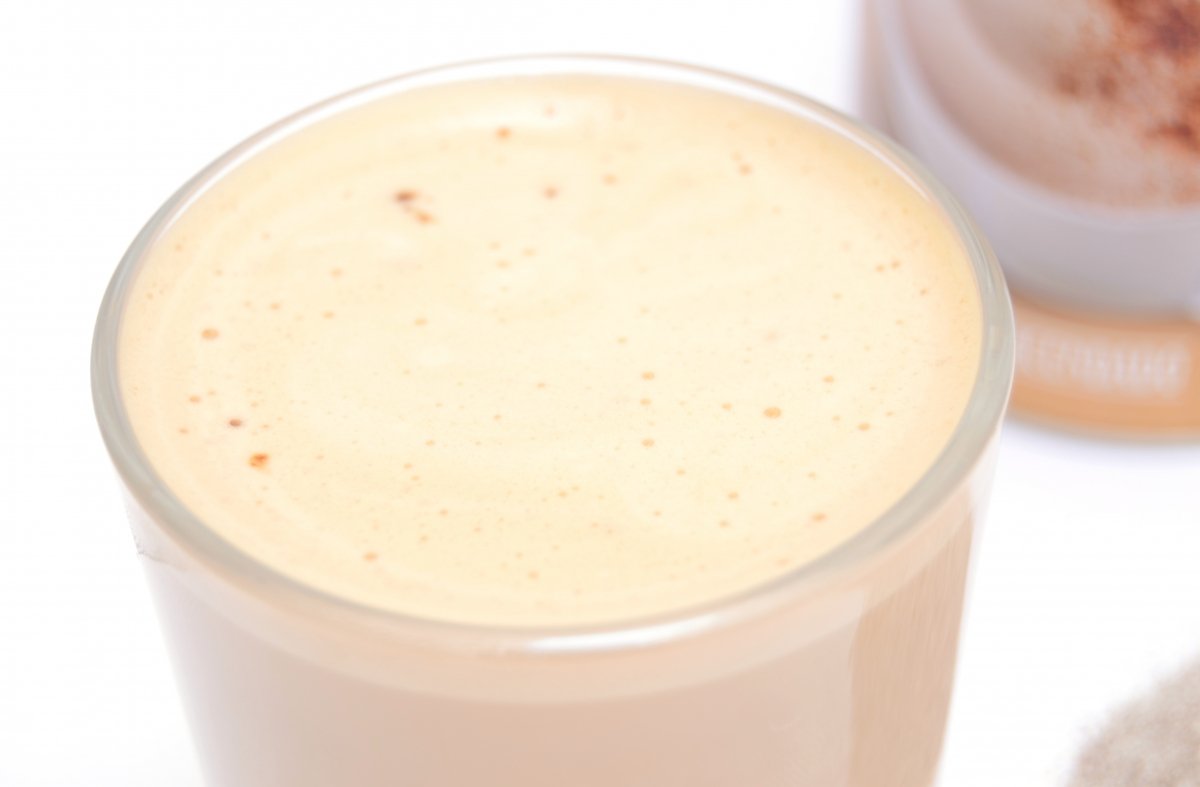 Espuma de un capuchino hecho con polvos de Mercadona