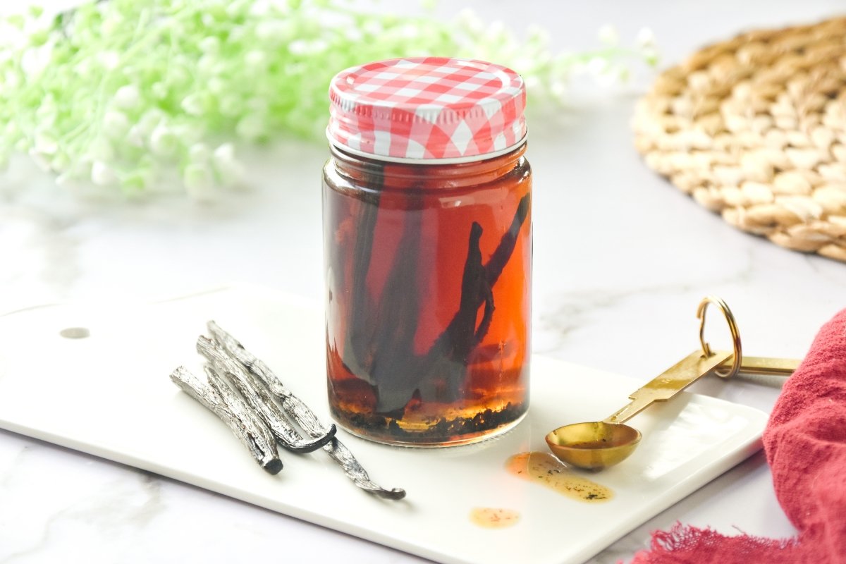 Extracto de vainilla recién hecho