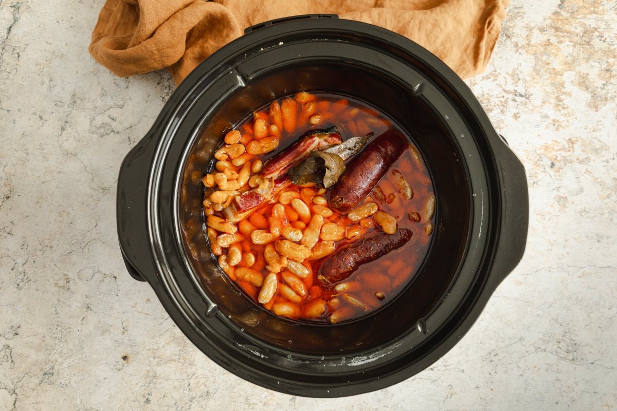 Fabada en Crock Pot tras 7 horas