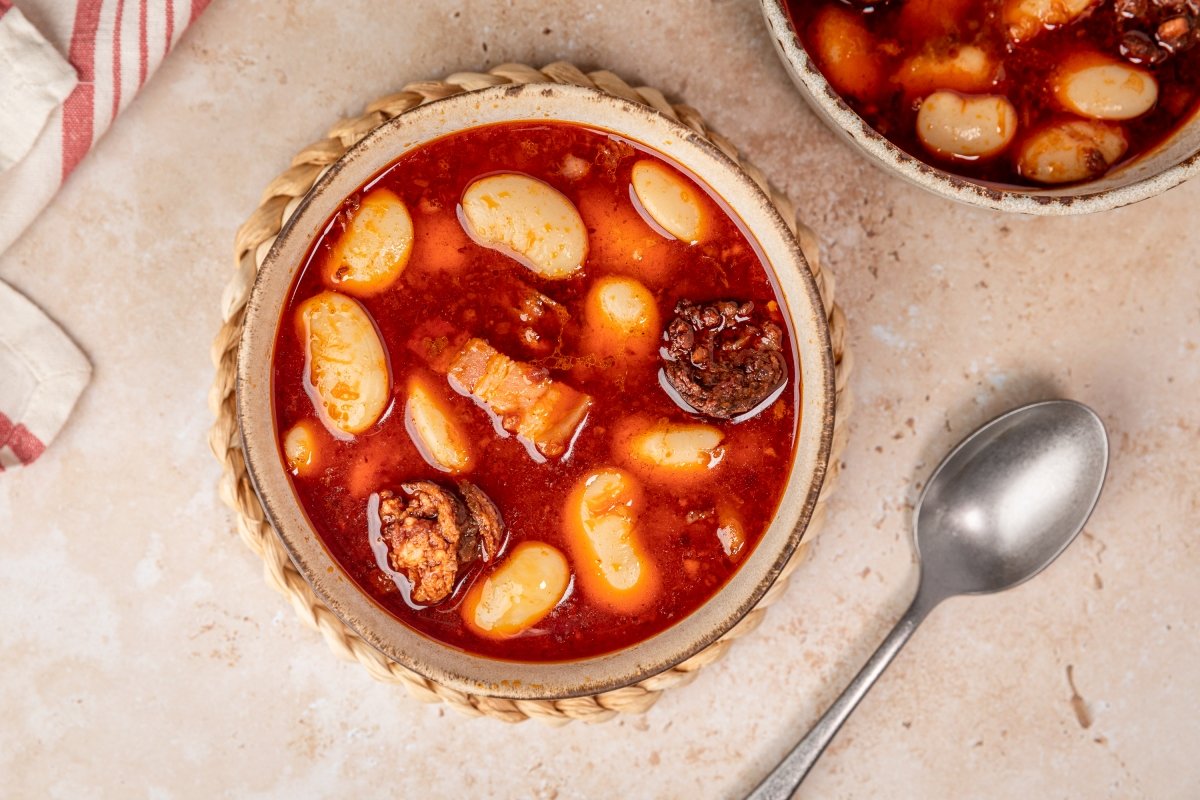 Fabada en Thermomix preparada