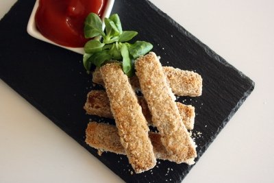Fingers de tofu rebozado