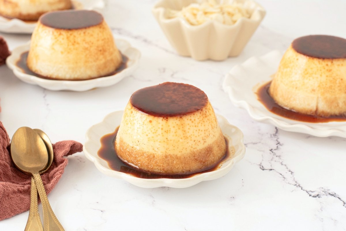 Flan de almendras