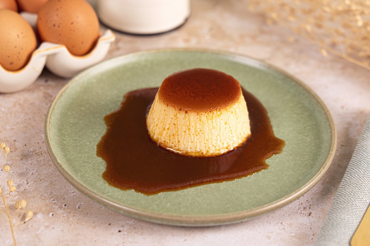 Flan de huevo tradicional en Thermomix