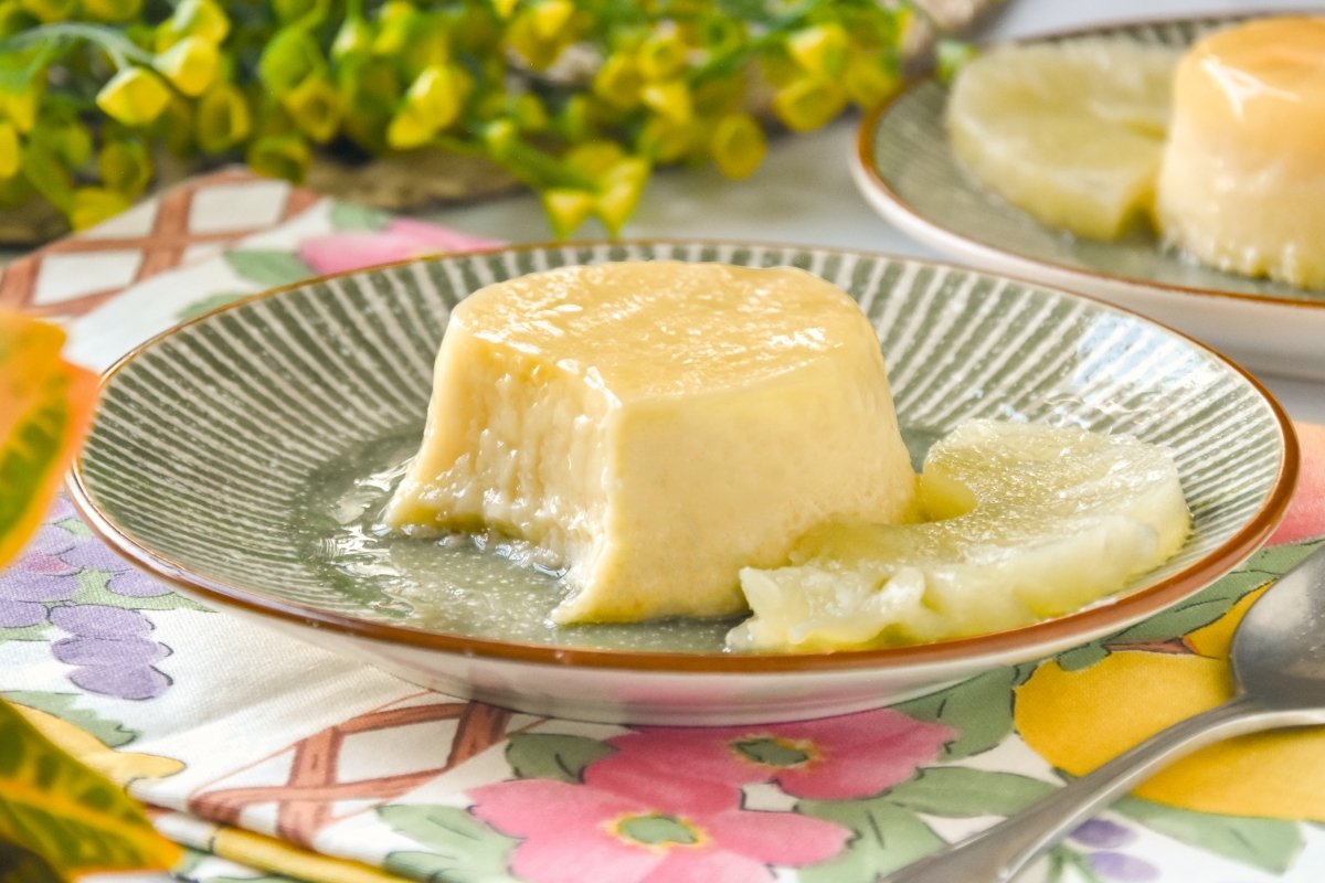 Flan de piña casero