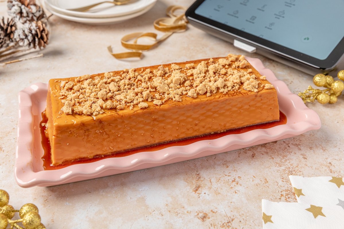 Flan de turrón en Thermomix