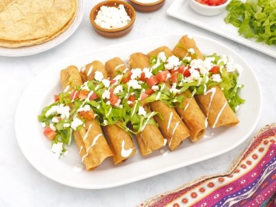 Flautas de pollo