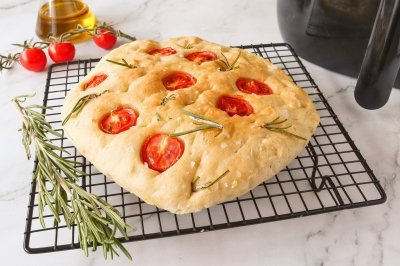 Focaccia en freidora de aire