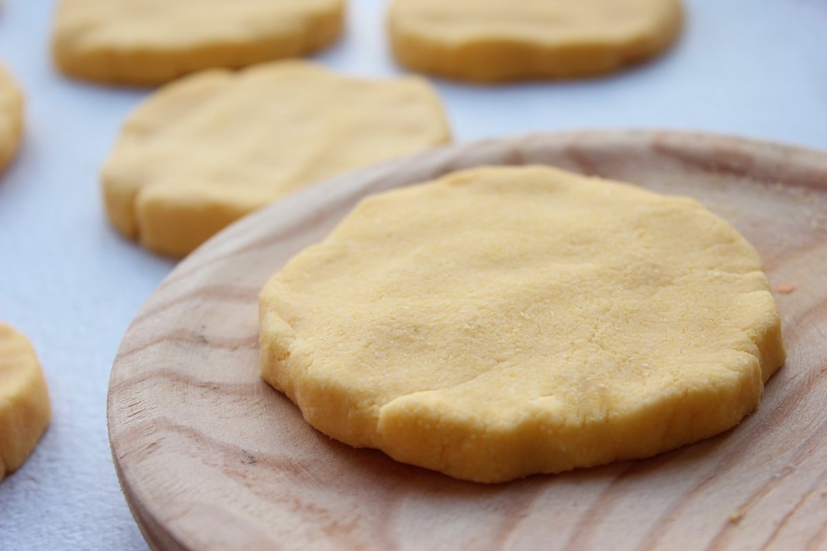 Feito com arepas caseiras