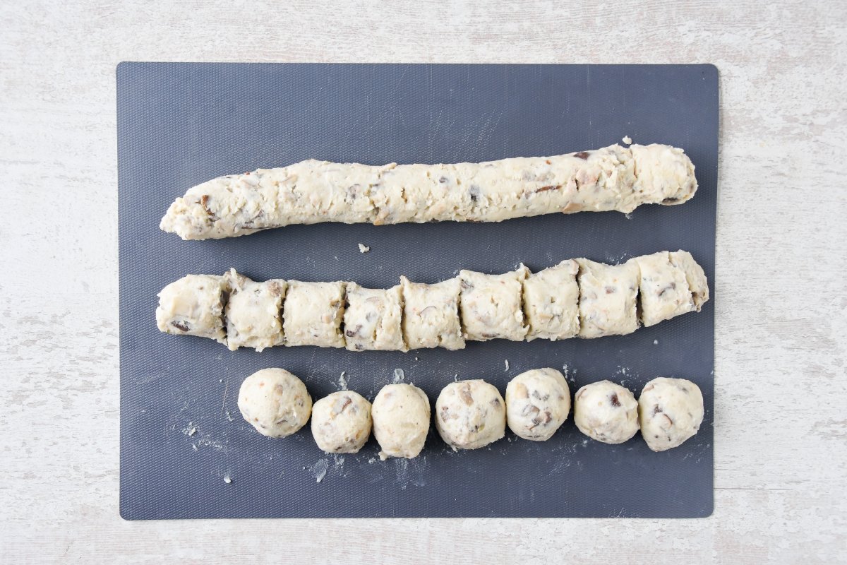 Formamos las croquetas de setas