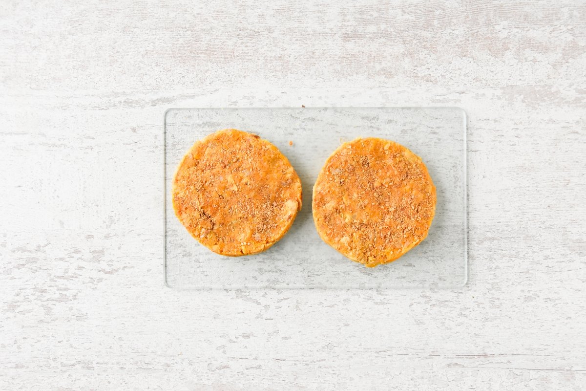 Formamos las hamburguesas de calabaza