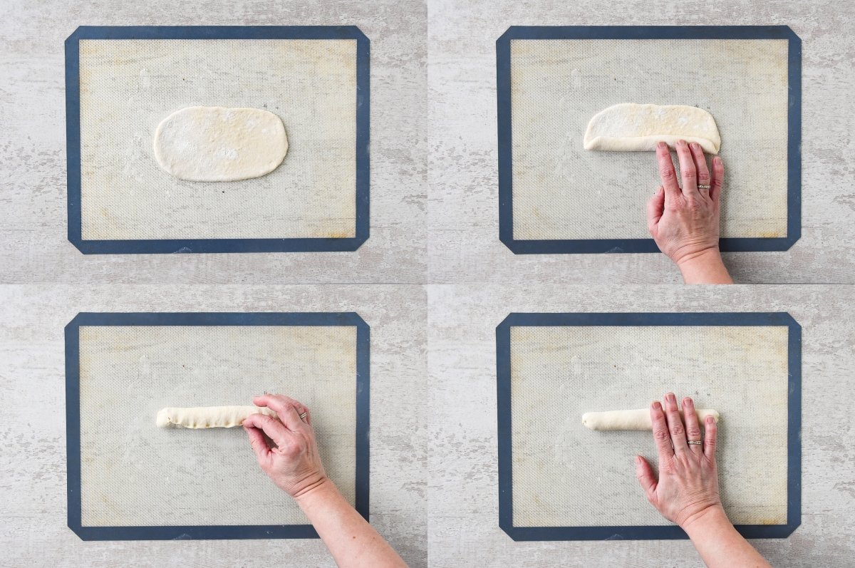 Formamos los panecillos para hot dog