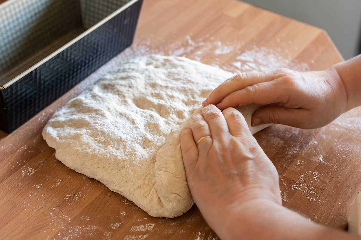 Formar el pan de molde