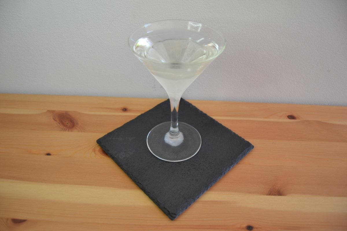 Final photo of the Gibson cocktail