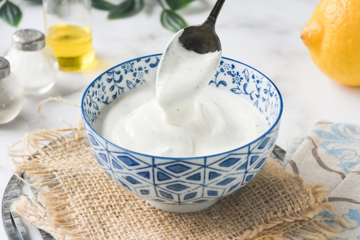 Fotografía de la receta de salsa de yogur