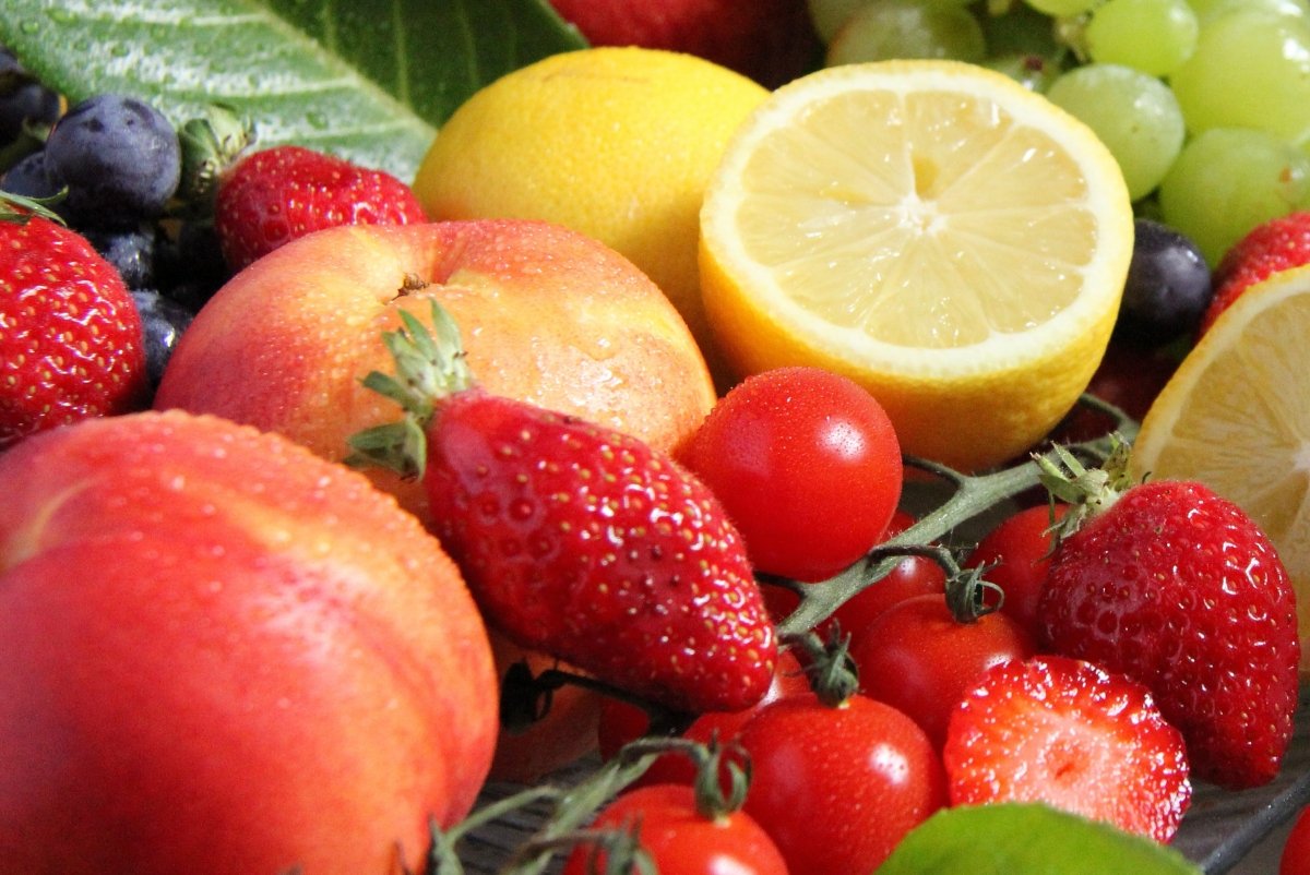 Frutas con diferentes cantidades de azúcar