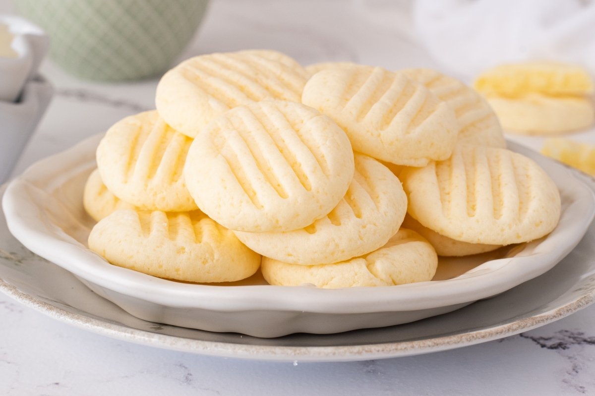 Galletas de leche condensada en el plato