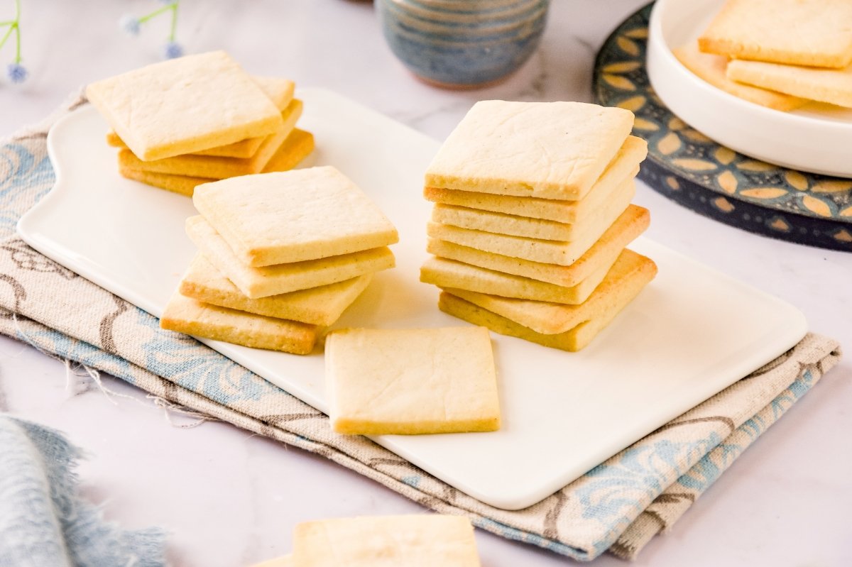 Galletas de mantequilla sin gluten listas para comer
