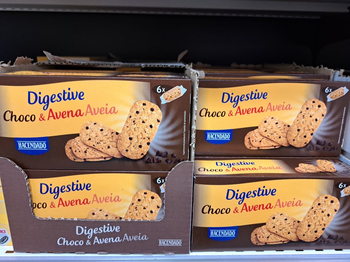 Galletas Digestive choco y avena Hacendado