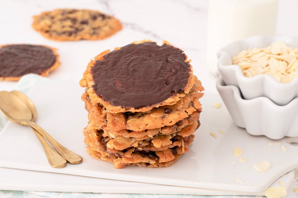 Galletas florentinas listas para servir