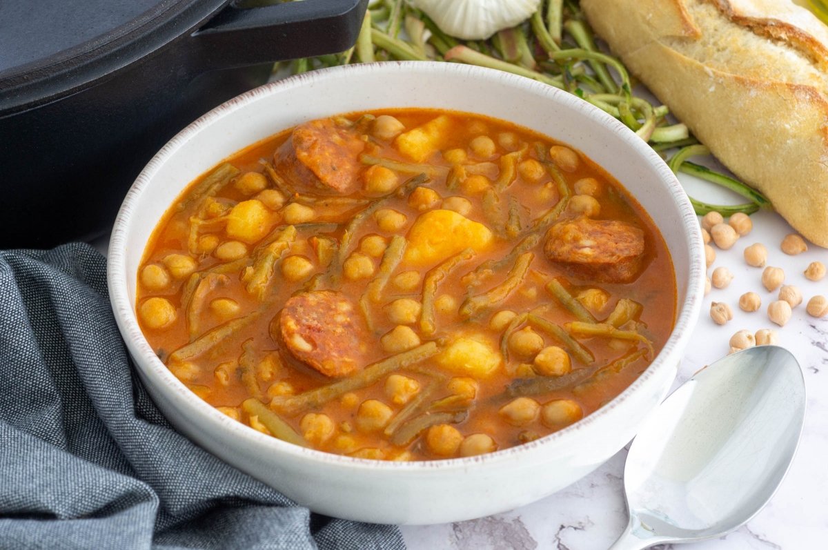 Garbanzos con tagarninas