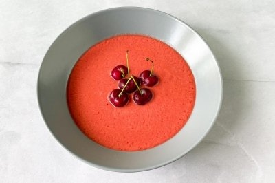 Gazpacho de cerezas