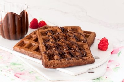 Gofres de chocolate