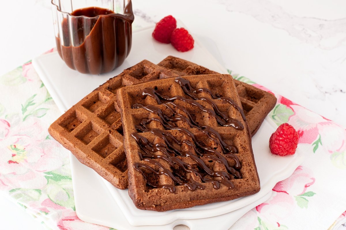 Gofres de chocolate