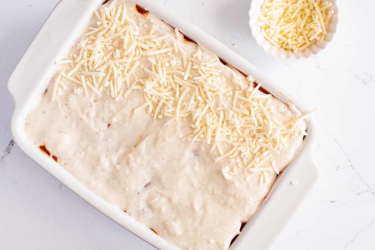 Gratinamos la lasaña arcoíris
