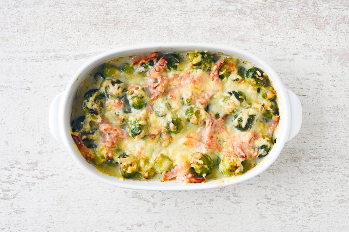 Gratinamos las coles de Bruselas