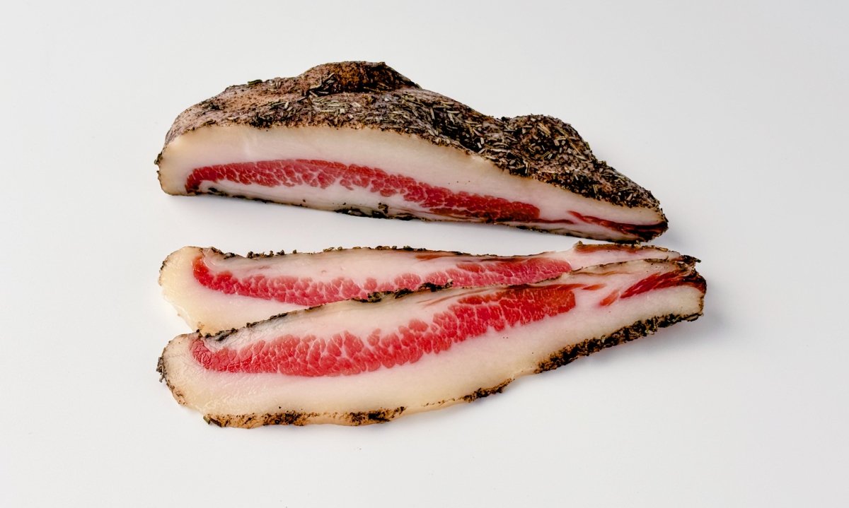 Guanciale de Mercadona cortado en lonchas