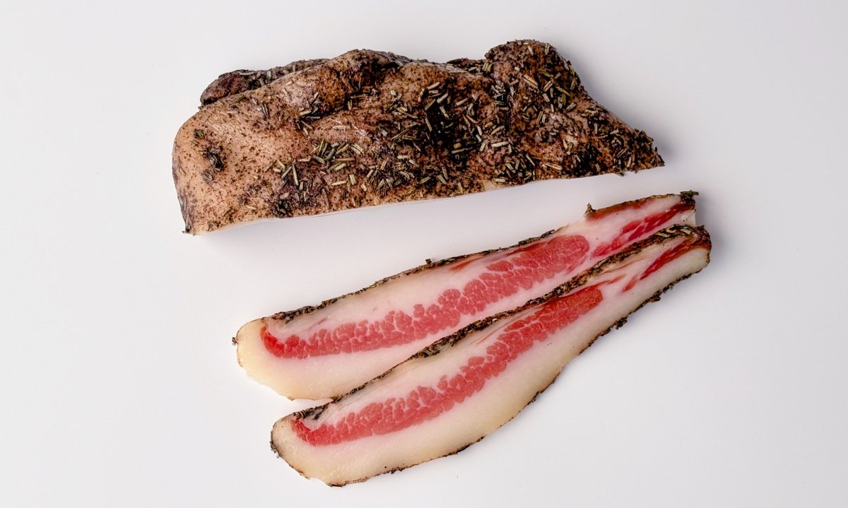 Guanciale de Mercadona cortado