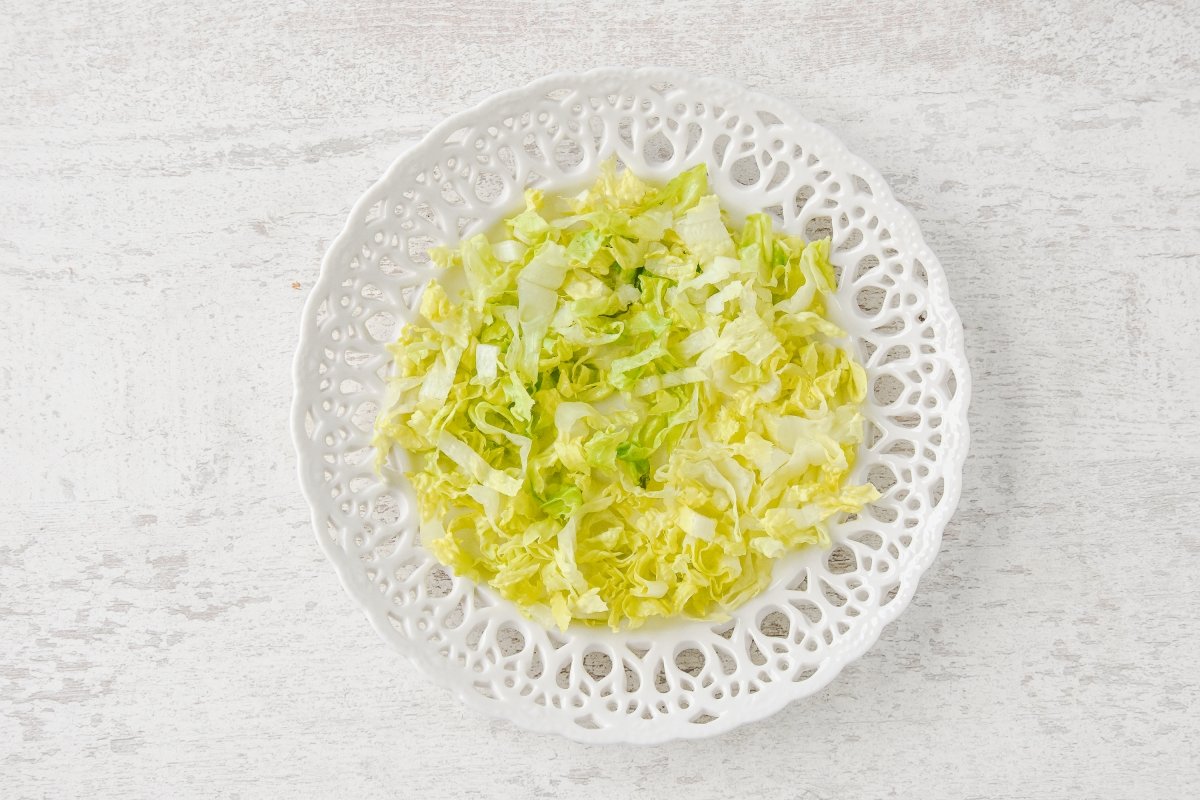 Hacemos un lecho de lechuga