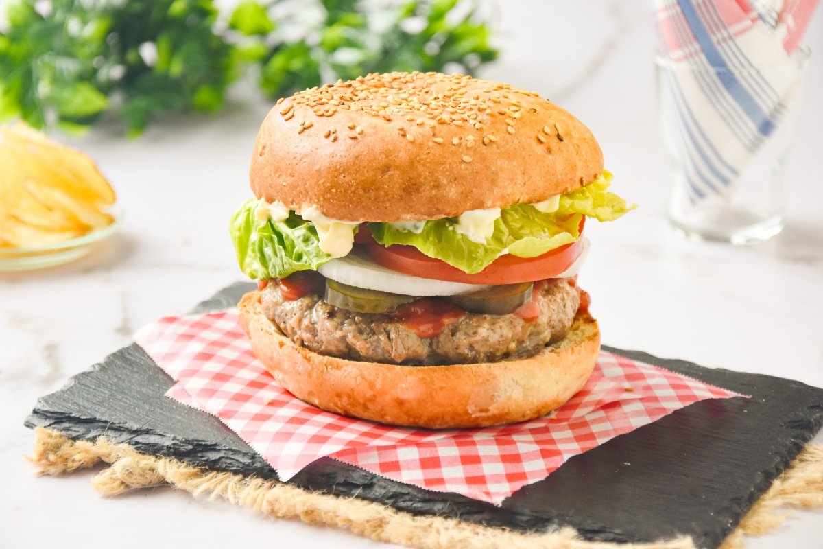 Hamburguesa Whopper casera