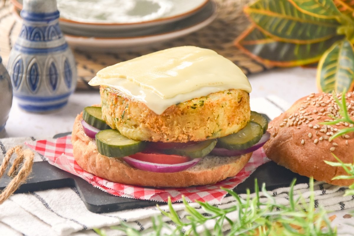 Hamburguesas de pavo listas para comer