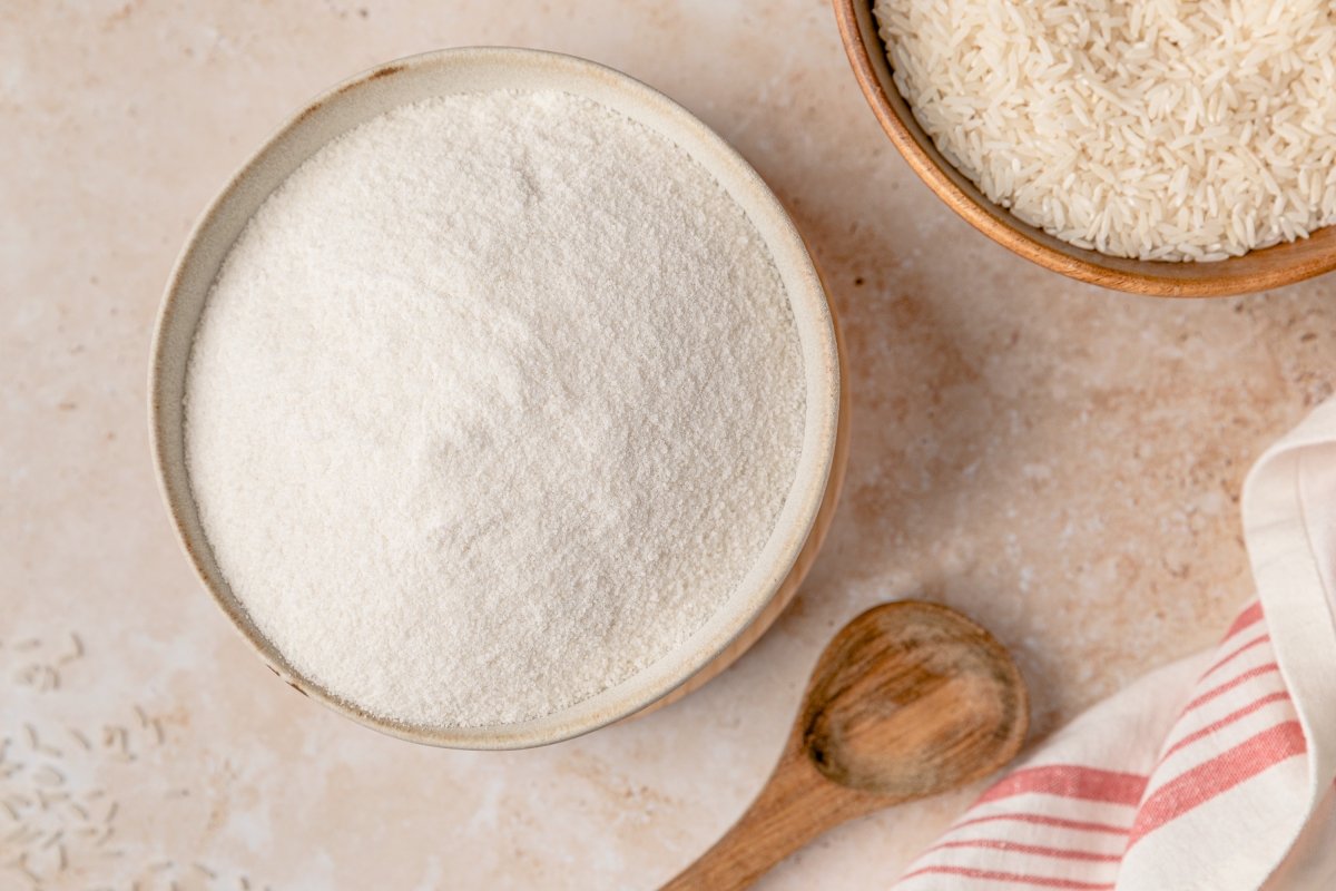 Harina de arroz hecha en casa