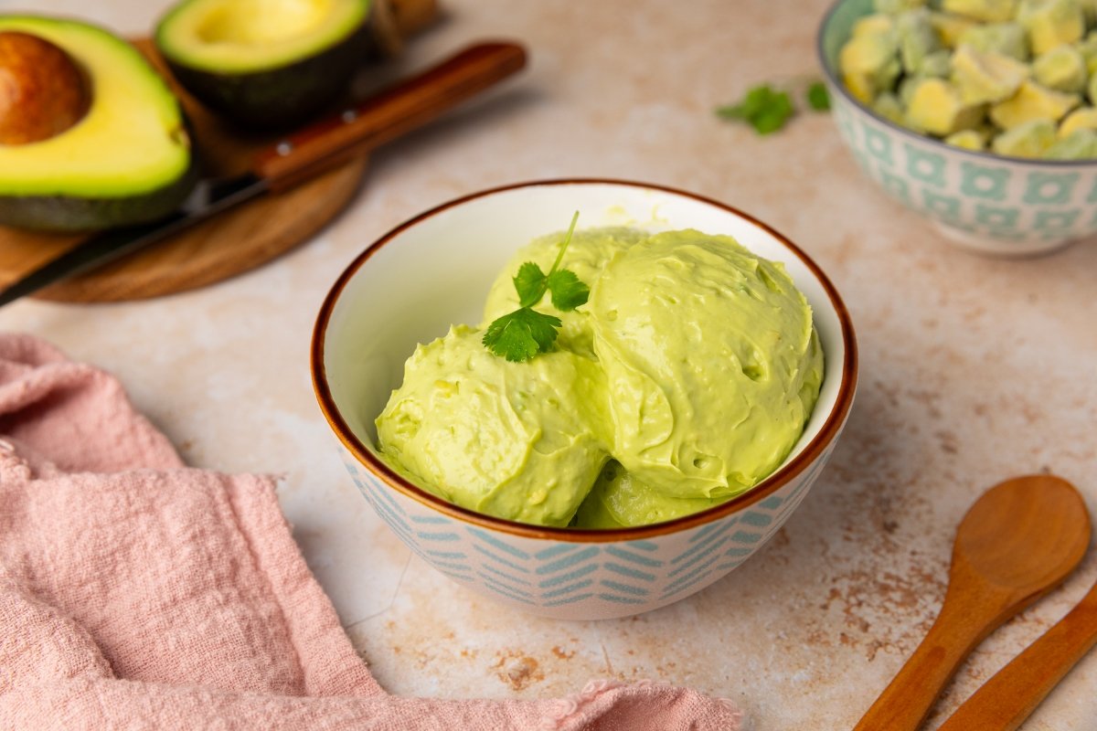 Helado de aguacate