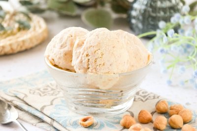 Helado de avellana