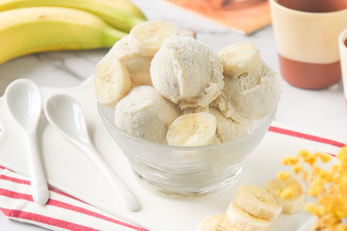 Helado de banana