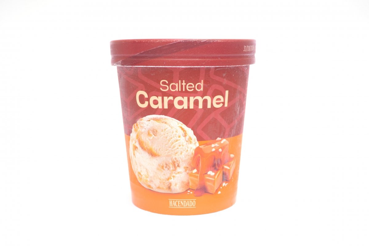 Helado de caramelo salado de Mercadona marca Hacendado