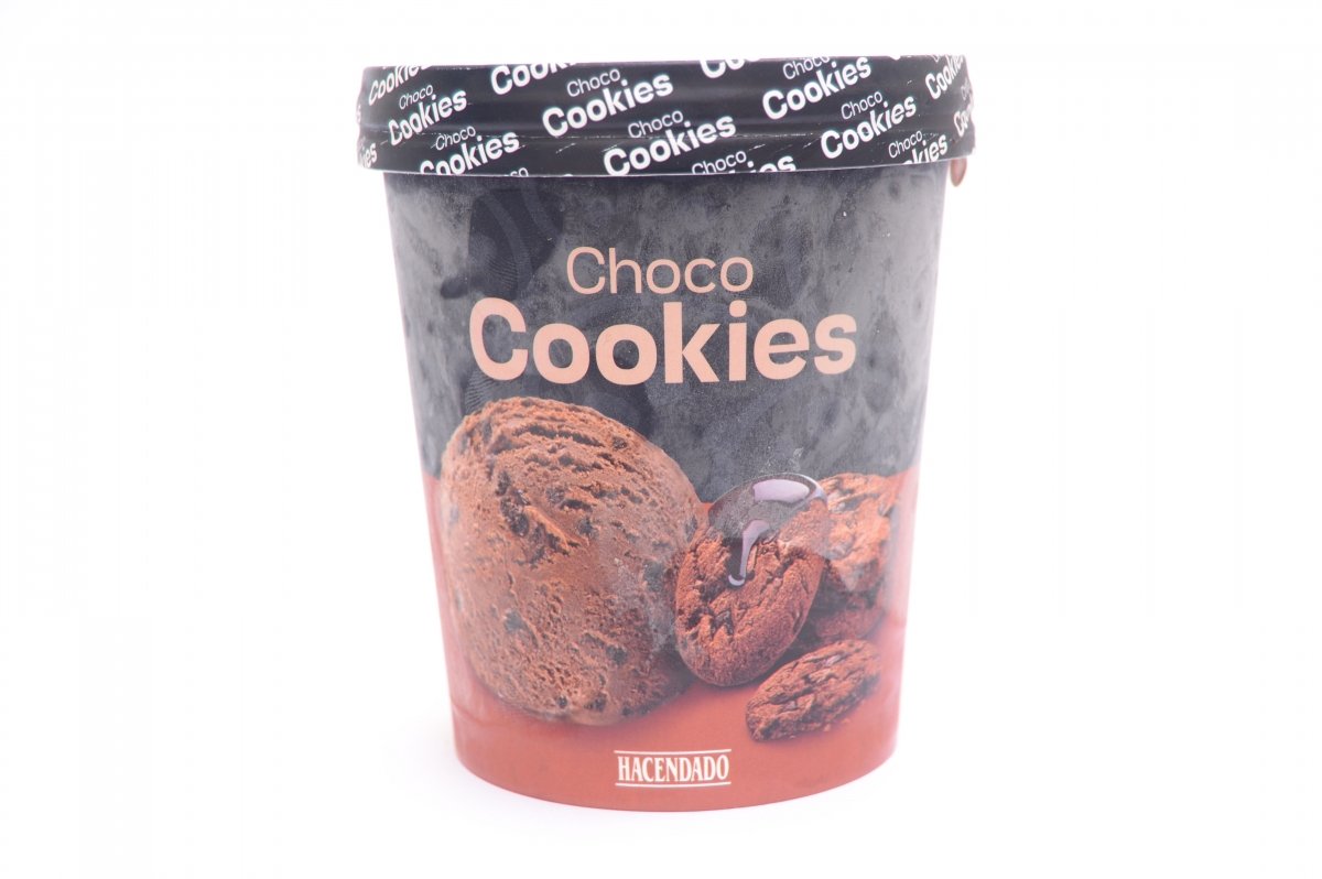 Helado de chocolate y cookies de Mercadona