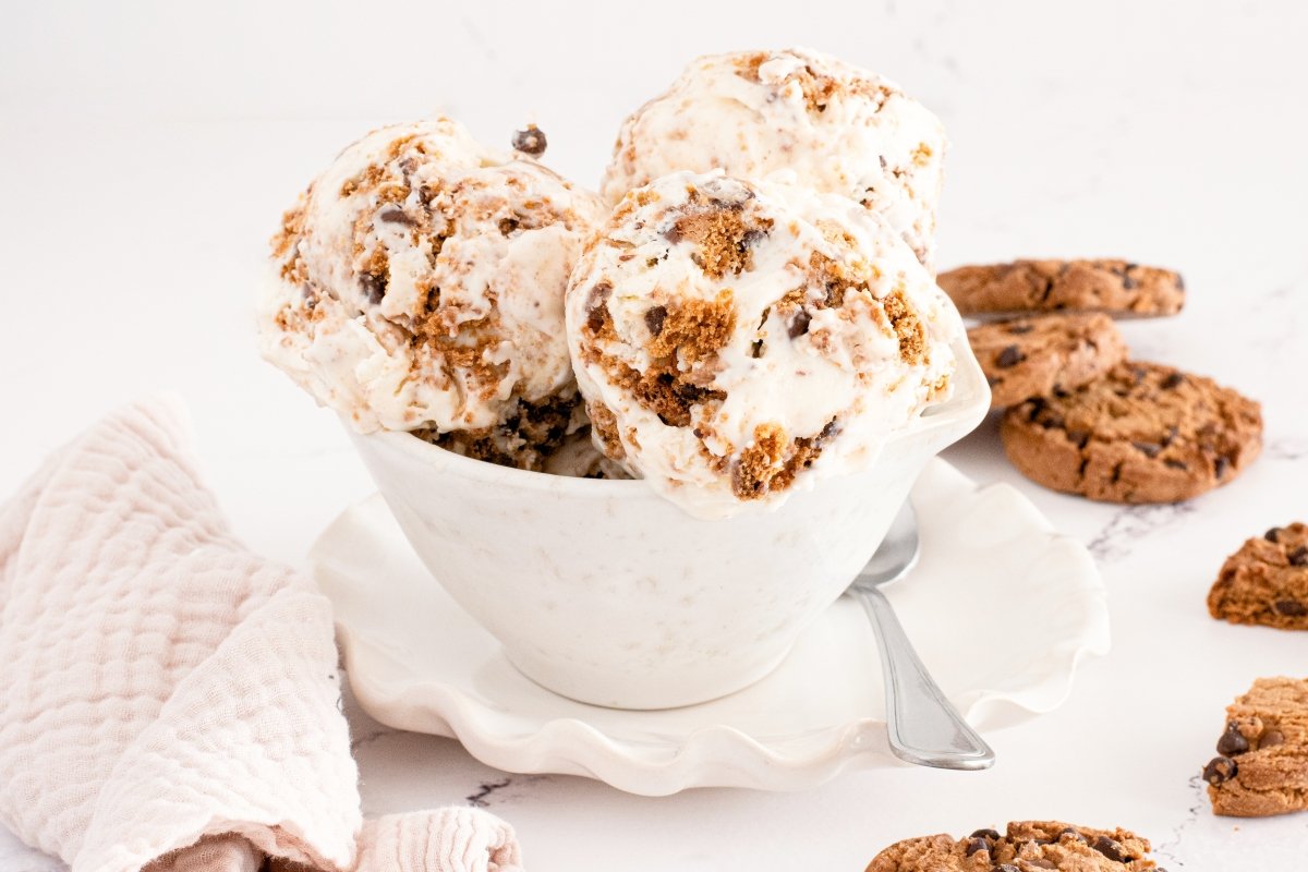 Helado de cookies cremoso