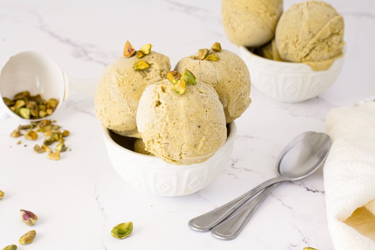Helado de pistacho